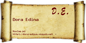 Dora Edina névjegykártya